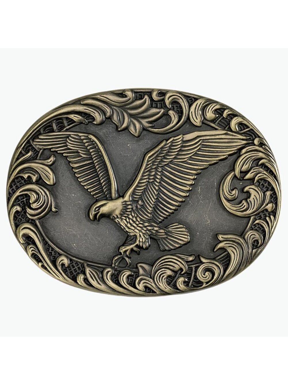 Men Bronze Eagle Western Accessory Belt Buckle 1.5 Inch Heavy Duty Style